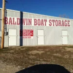 Baldwin boat storage sign