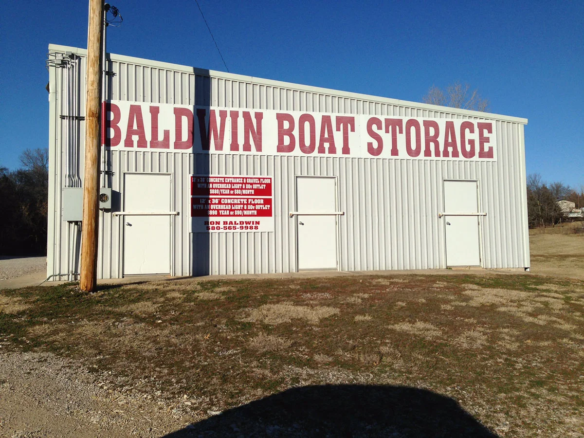Baldwin Boat Storage sign