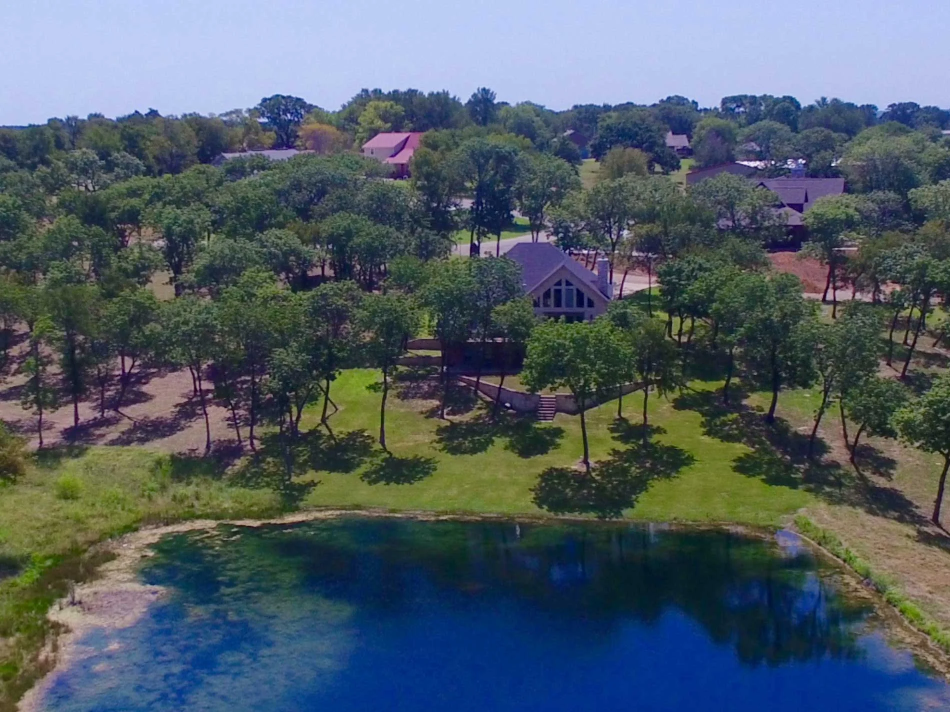 Aerial view of Twin Ponds Villas on Lake Texoma